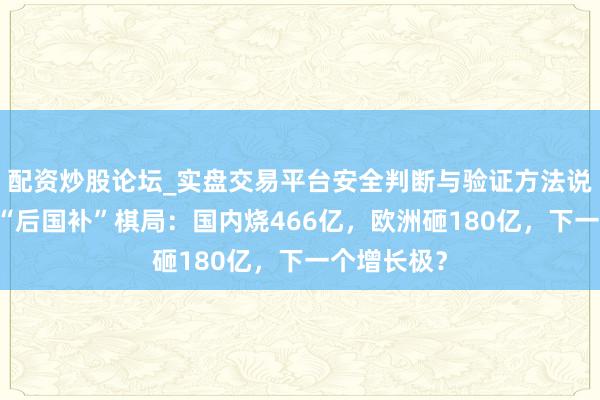 配资炒股论坛_实盘交易平台安全判断与验证方法说明 刘强东“后国补”棋局：国内烧466亿，欧洲砸180亿，下一个增长极？